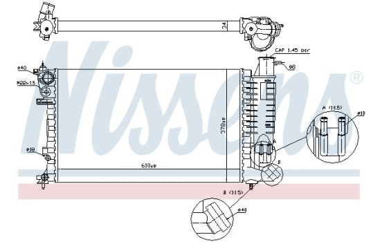 Radiator 61381A Nissens, bild 6