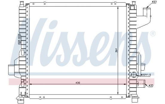 Radiator 63837A Nissens