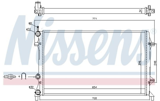 Radiator 65321 Nissens