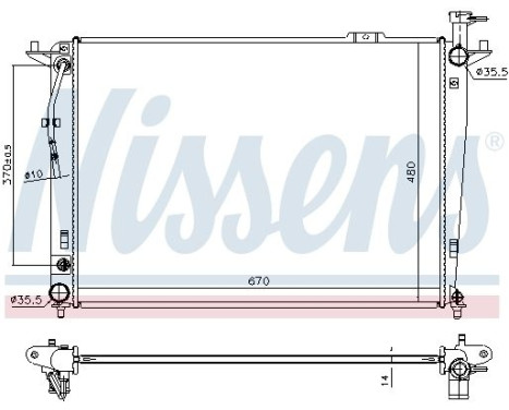 Radiator 666208 Nissens