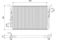 Radiator 701106 Valeo