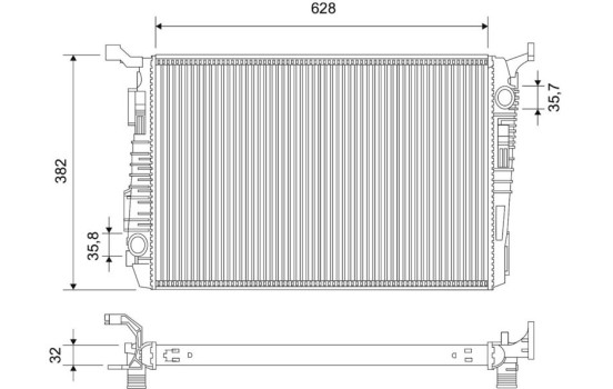 Radiator 701106 Valeo