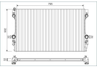 Radiator 701126 Valeo