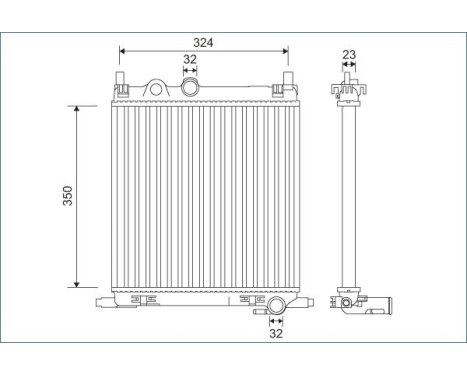 Radiator 701128 Valeo