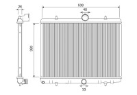 Radiator 701207 Valeo