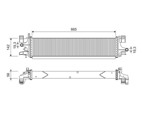 Radiator 701249 Valeo