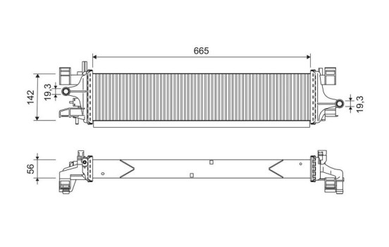 Radiator 701249 Valeo