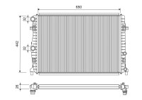 Radiator 701304 Valeo