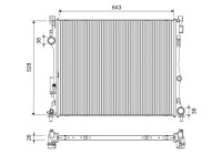 Radiator 701307 Valeo