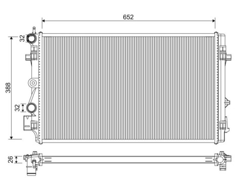 Radiator 701331 Valeo