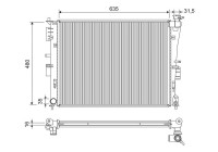 Radiator 701337 Valeo