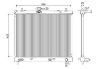 Radiator 701346 Valeo