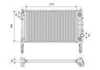 Radiator 701378 Valeo