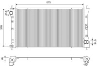 Radiator 701394 Valeo