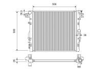 Radiator 701417 Valeo