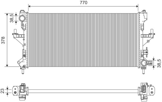 Radiator 701426 Valeo