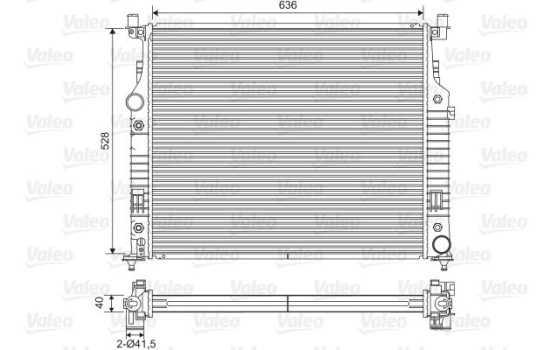 Radiator 701569 Valeo