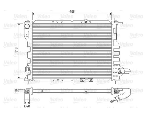 Radiator 701598 Valeo