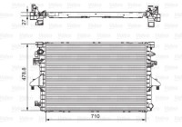 Radiator 701654 Valeo