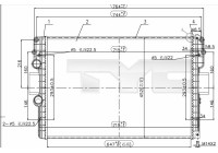 Radiator 715-0006-R TYC