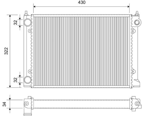 Radiator 716990 Valeo, bild 2