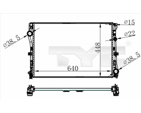 Radiator 721-0021 TYC