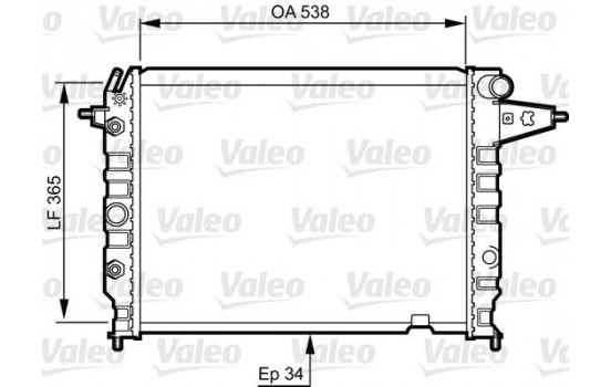 Radiator 730396 Valeo