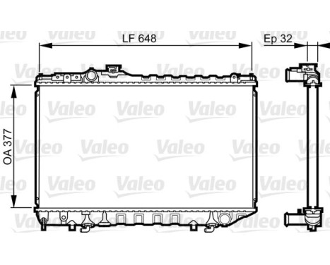 Radiator 731716 Valeo
