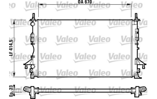 Radiator 732827 Valeo