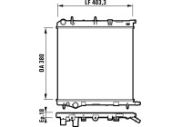 Radiator 732831 Valeo