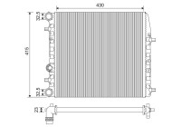 Radiator 733062 Valeo