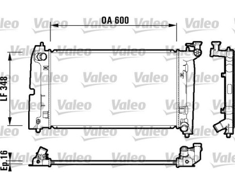 Radiator 734199 Valeo