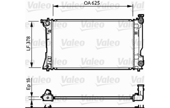 Radiator 734712 Valeo