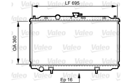 Radiator 734736 Valeo