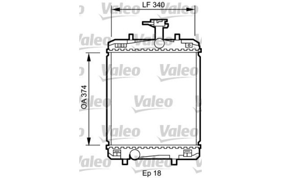 Radiator 735072 Valeo