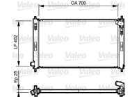 Radiator 735200 Valeo