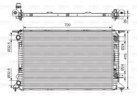 Radiator 735472 Valeo