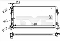Radiator 737-0074 TYC