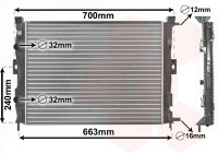 RADIATOR ARD 43002306X Van Wezel