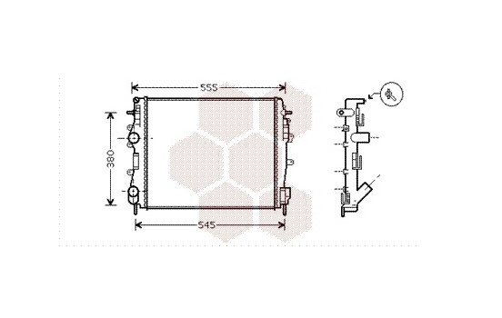 RADIATOR ARD 43002325X Van Wezel