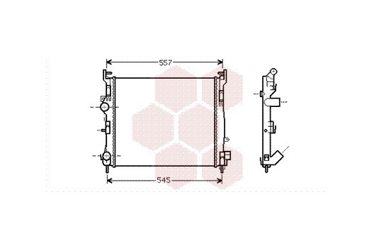 RADIATOR ARD 43002362X Van Wezel