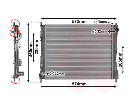 RADIATOR ARD 43002375X Van Wezel