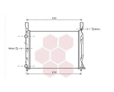 RADIATOR ARD 43002469X Van Wezel