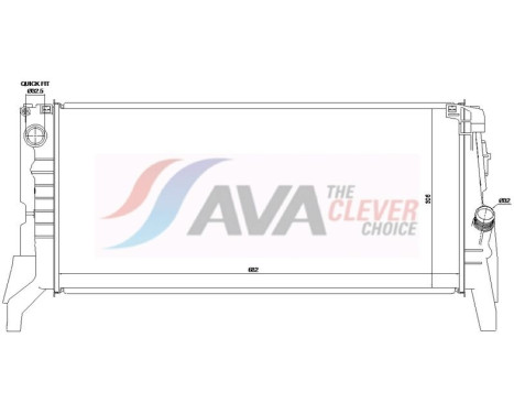 Radiator BW2657 Ava Quality Cooling