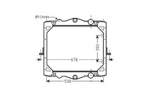 Radiator DAF LF45 01-06 12002041 International Radiators