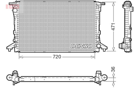 Radiator DRM02047 Denso
