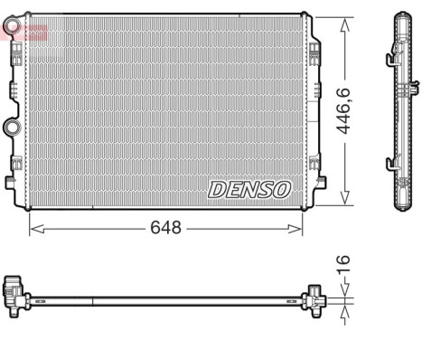 Radiator DRM02050 Denso