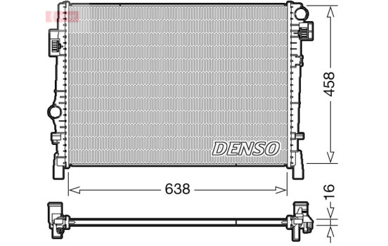 Radiator DRM09054 Denso