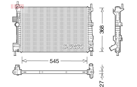 Radiator DRM10009 Denso