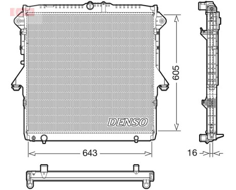 Radiator DRM10118 Denso